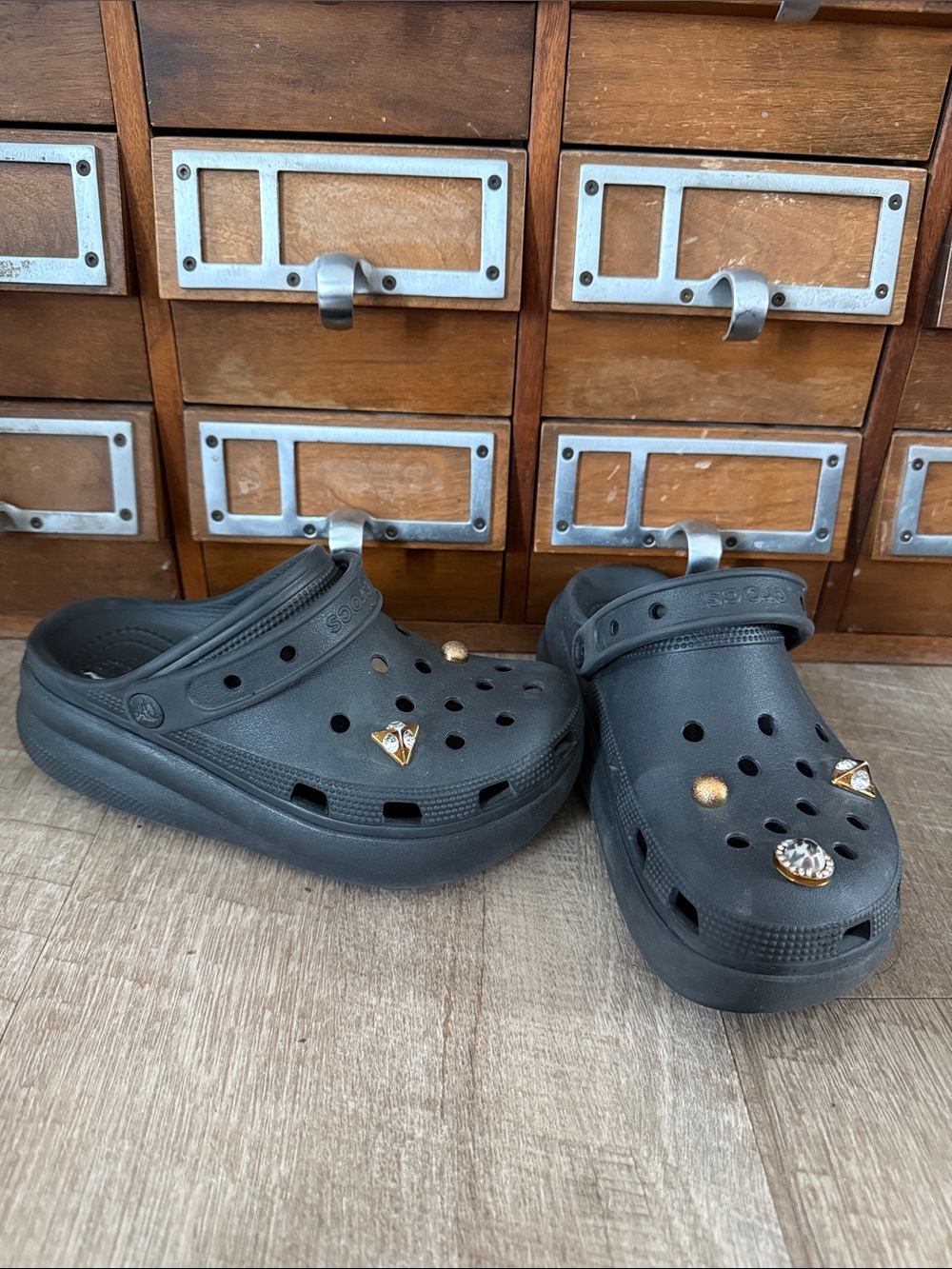 Classic Crocs Cutie Clog Platform Jibbitz Junior Size 3
